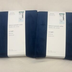 Simons Navy Blue Hidden Tab Curtains